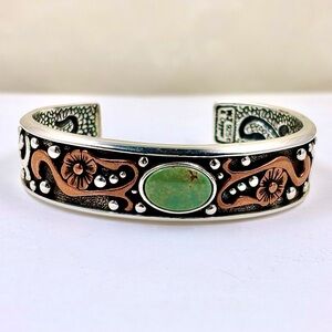 WILSON JIM - Navajo Sterling And Copper Bracelet